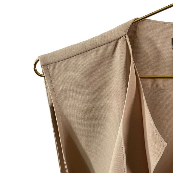 White House Black Market Beige Tie Draped Vest Size 6 - Picture 7 of 9